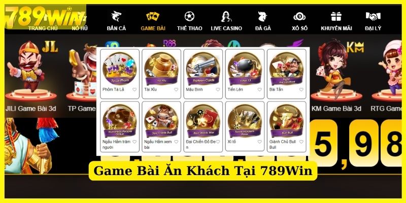 Trải nghiệm kho game bài 789Win cực khủng